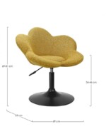 Yes - POLTRONCINA FLEUR NERO-SENAPE - immagine 3