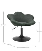 Yes - POLTRONCINA FLEUR NERO-VERDE SCURO - immagine 3