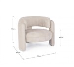 Bizzotto - POLTRONA AISHA BEIGE - immagine 3