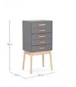 Yes - CASSETTIERA 5C ORDINARY GRIGIO - immagine 2