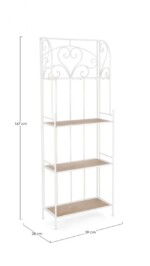 Yes - SCAFFALE GUENDA 4P BIANCO H167 - immagine 2