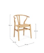 Bizzotto - SEDIA ARTAS NATURALE - immagine 3