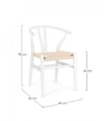 Bizzotto - SEDIA ARTAS BIANCO - immagine 3