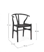 Bizzotto - SEDIA ARTEMIA NERO - immagine 3