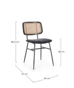 Bizzotto - SEDIA GLENNA GRIGIO SCURO - immagine 3