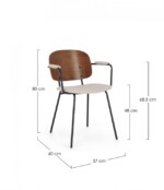 Bizzotto - SEDIA C-BR SIENNA BEIGE - immagine 3