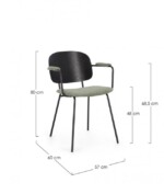 Bizzotto - SEDIA C-BR SIENNA VERDE - immagine 3