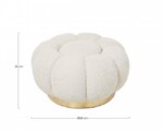 Bizzotto - POUFF FLOREL NATURALE - immagine 2