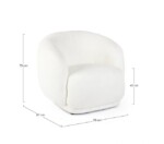 Bizzotto - POLTRONA TECLA BIANCO - immagine 3