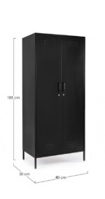 Yes - ARMADIO 2A CAMBRIDGE NERO - immagine 2