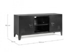 Yes - MOBILE PORTA TV 2A CAMBRIDGE NERO - immagine 2