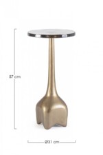 Homemotion - TAVOLINO ZAYLA TO OTTONE H57 - immagine 2