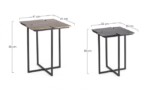 Homemotion - SET2 TAVOLINO NAHLA QU - immagine 2