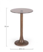 Bizzotto - TAVOLINO ABERDEEN MARRONE D35 - immagine 2