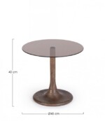 Bizzotto - TAVOLINO ABERDEEN MARRONE D45 - immagine 2