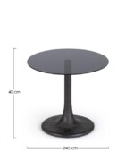 Bizzotto - TAVOLINO ABERDEEN NERO D45 - immagine 2