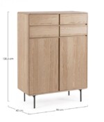 Bizzotto - MOBILE ALTO 2A-4C WIDALD NATURALE - immagine 2