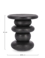 Bizzotto - TAVOLINO LOPEZ BLACK D40 - immagine 2