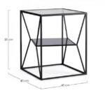 Bizzotto - TAVOLINO HYDRA 40X40 - immagine 2