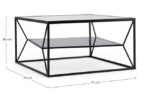 Bizzotto - TAVOLINO HYDRA 70X70 - immagine 2
