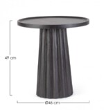 Homemotion - TAVOLINO ORISSA NERO D46 - immagine 2