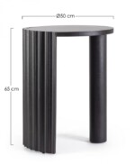 Homemotion - TAVOLINO ORISSA NERO D50 - immagine 2