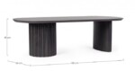 Homemotion - TAVOLINO ORISSA NERO 130X65 - immagine 2