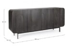 Homemotion - CREDENZA 4A ORISSA NERO - immagine 2