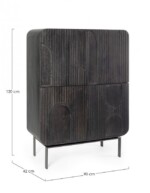 Homemotion - MOBILE ALTO 4A ORISSA NERO - immagine 2