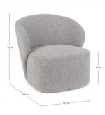 Bizzotto - POLTRONA BABILA GRIGIO - immagine 3
