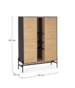 Yes - MOBILE 2A ALLYCIA NERO-NATURALE - immagine 2