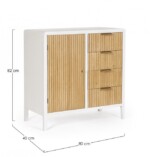 Yes - CREDENZA 1A-4C CHARLEY BIANCO-NATURALE - immagine 2