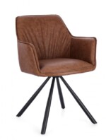 Bizzotto - SEDIA C-BR GIREV.BREVAL MARRONE CHIARO