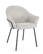 Bizzotto - SEDIA C-BR CASSIDY NERO/GRIGIO CHIARO