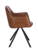 Bizzotto - SEDIA C-BR GIREV.BREVAL MARRONE CHIARO - immagine 5