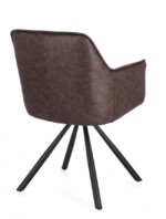 Bizzotto - SEDIA C-BR GIREV.BREVAL MARRONE SCURO - immagine 2