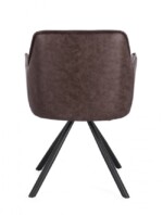 Bizzotto - SEDIA C-BR GIREV.BREVAL MARRONE SCURO - immagine 4