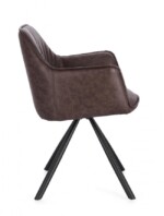 Bizzotto - SEDIA C-BR GIREV.BREVAL MARRONE SCURO - immagine 5