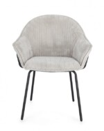 Bizzotto - SEDIA C-BR CASSIDY NERO/GRIGIO CHIARO - immagine 3