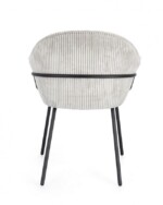 Bizzotto - SEDIA C-BR CASSIDY NERO/GRIGIO CHIARO - immagine 4