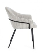 Bizzotto - SEDIA C-BR CASSIDY NERO/GRIGIO CHIARO - immagine 5