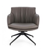 Homemotion - POLTRONA GIREVOLE VERMONT PU PALOMA - immagine 3