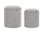 Bizzotto - SET2 POUF C-CONT SASHA C-VASS GRIGIO CH