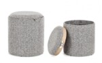 Bizzotto - SET2 POUF C-CONT SASHA C-VASS GRIGIO CH - immagine 5