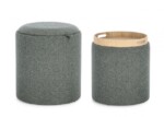 Bizzotto - SET2 POUF C-CONT SASHA C-VASS DARK - immagine 4