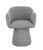 Bizzotto - POLTRONA GIREVOLE LOTTIE GRIGIO SCURO - immagine 3