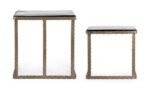 Homemotion - SET2 TAVOLINO ZAYLA RETT OTTONE - immagine 4
