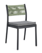Bizzotto - SEDIA C-C ALVIN ANTRACITE/VERDE