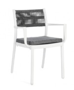 Bizzotto - SEDIA C-BR C-C ALVIN BIANCO/GRIGIO SCURO