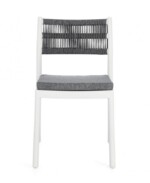 Bizzotto - SEDIA C-C ALVIN BIANCO/GRIGIO SCURO - immagine 3